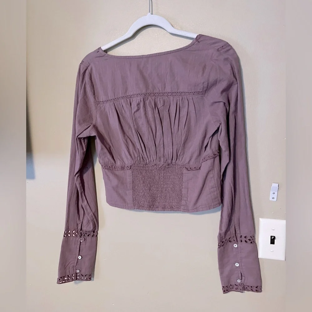 Free People Joi Eyelet Blouse NWT